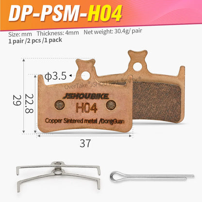 JSHOUBIKE Sintered Metal Brake Pads for Hope Tech 3 E4 Race Evo E4 Maxima