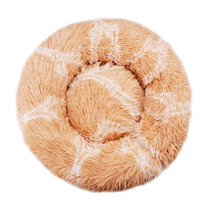 40-90cm Cat Bed Plush Round Soft Warm Cushion for Dog Pet Winter Sleeping