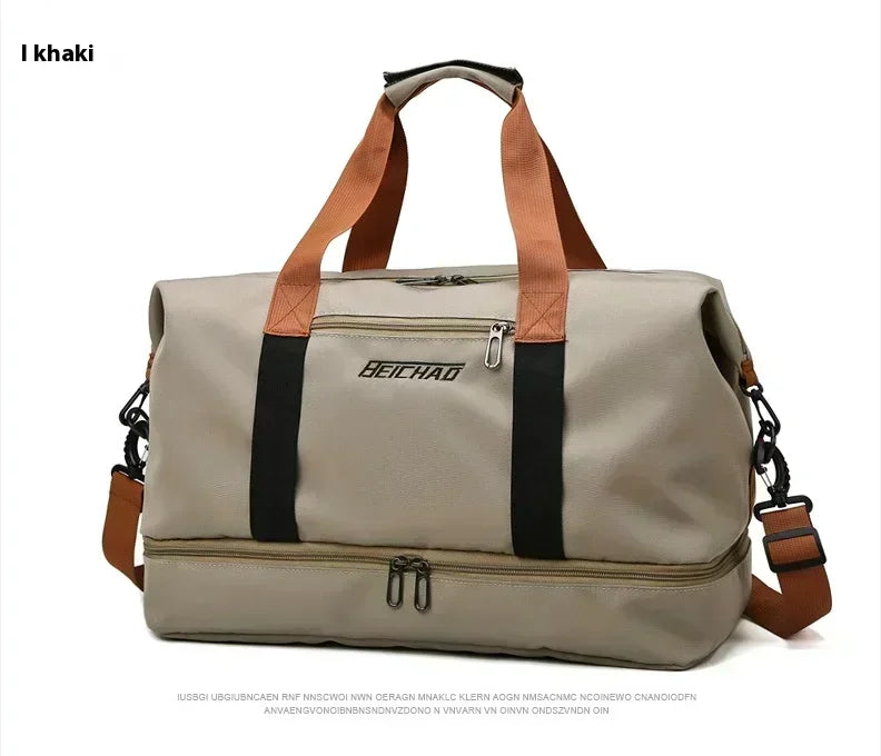 Large Travel Gym Bag Portable Fitness Shoulder Crossbody Duffle Luggage