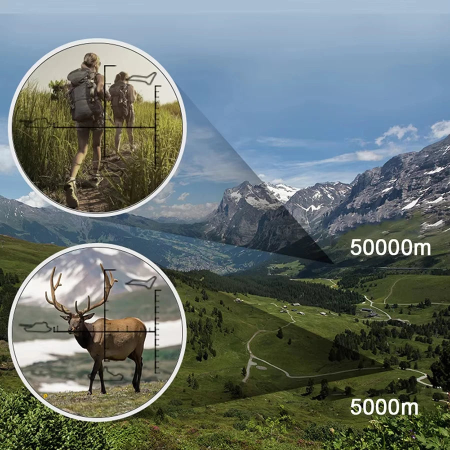900x25 HD Binoculars FMC BAK4 Optics Portable Long Range Hunting Hiking