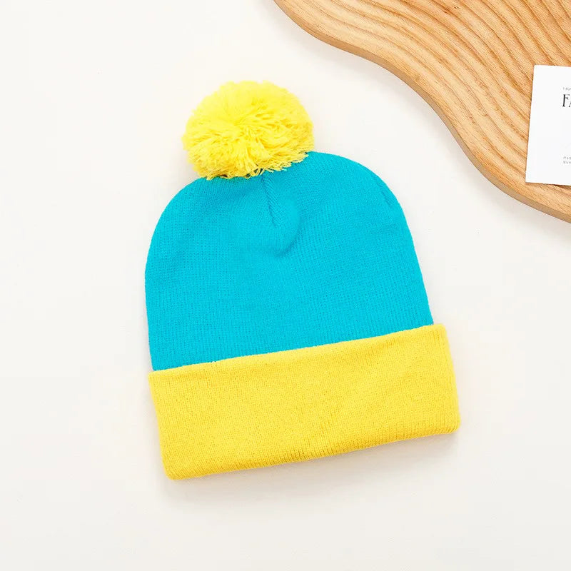 2pc Funny Christmas Beanie Hat Gloves Unisex Winter Knit Costume Accessories
