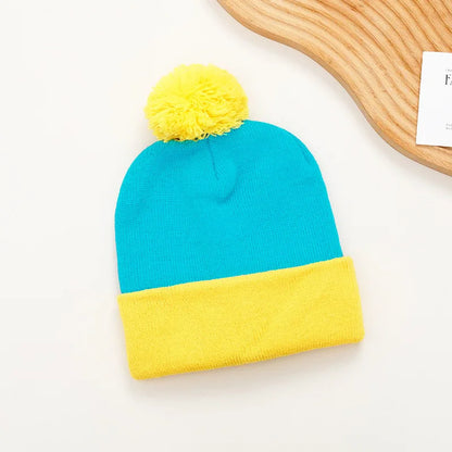 2pc Funny Christmas Beanie Hat Gloves Unisex Winter Knit Costume Accessories