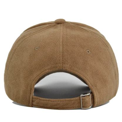 Men Women Suede Baseball Cap Retro Snapback Autumn Winter Hip Hop Hat