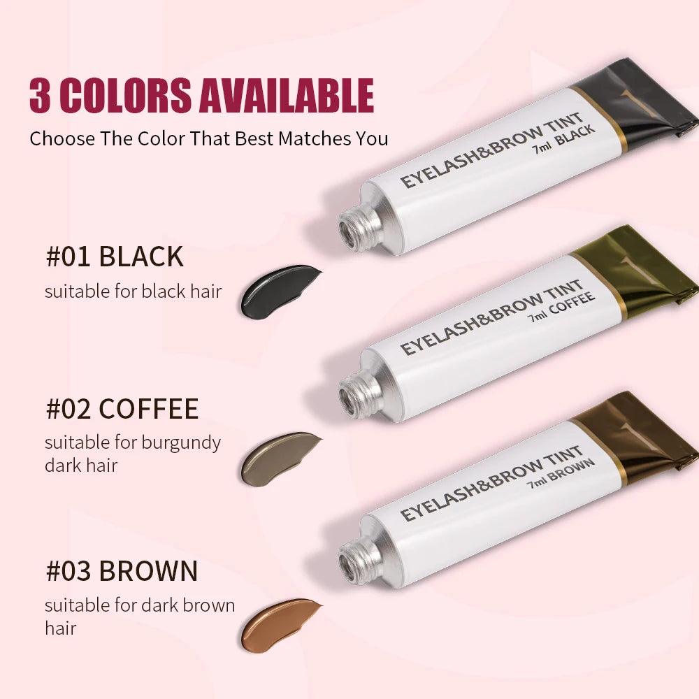 Eyelash Eyebrow Dye Tint Kit Professional Black Mascara Lift Lamination