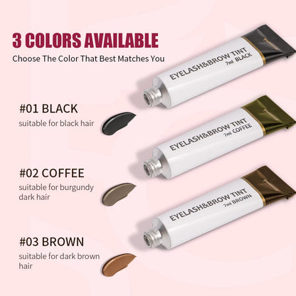 Eyelash Eyebrow Dye Tint Kit Professional Black Mascara Lift Lamination