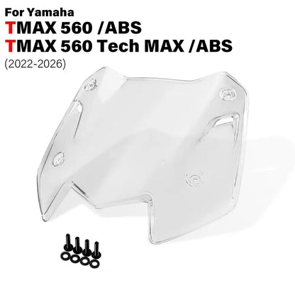 Motorcycle Windshield Deflector Screen for Yamaha TMAX 560 Tech Max 2022-2026