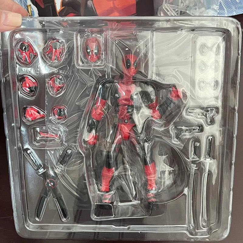 Yamaguchi Revoltech EPIC Deadpool Action Figure Ultimate X-Men Deadpool Super Hero Figure Toys Collectible Model Doll Gifts-EXPROTAS