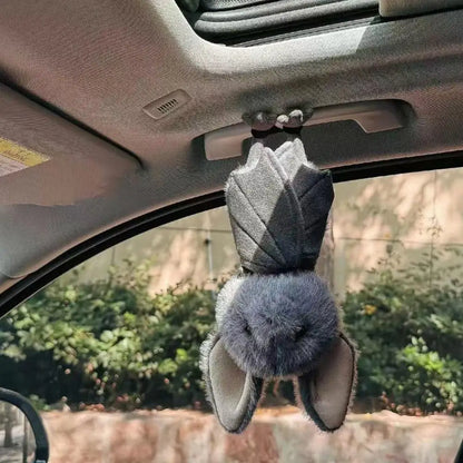 Car Rearview Mirror Bat Plush Toy Soft Stuffed Animal Hanging Decor 20cm