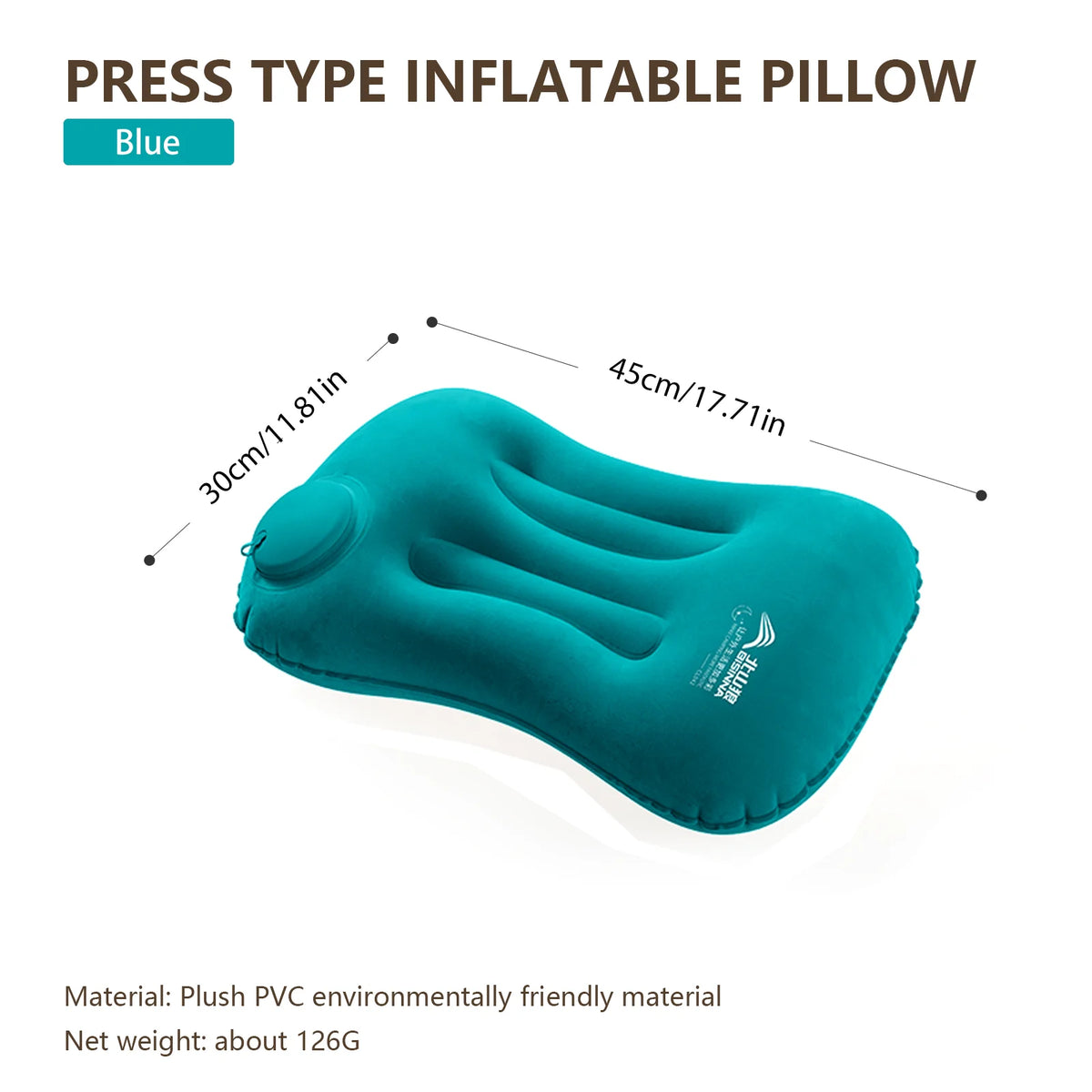Inflatable Pillow Portable Camping Air Travel Ultralight Neck Support