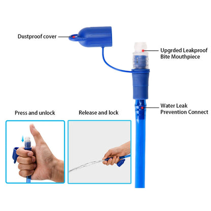 NEWBOLER BPA-Free Hydration Water Bladder Reservoir 2L 3L for Running Packs