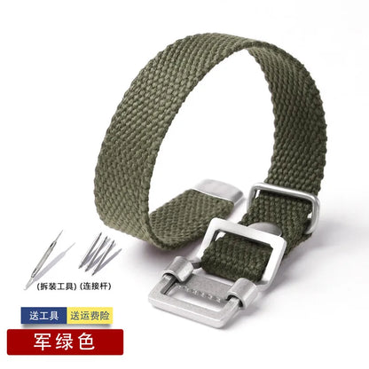 22mm Watch Strap Nato for Rolex Submariner Vintage Military Canvas