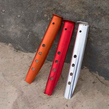 10pcs 31cm Aluminum U Shaped Tent Stakes Snow Sand Pegs for Beach Camping Travel