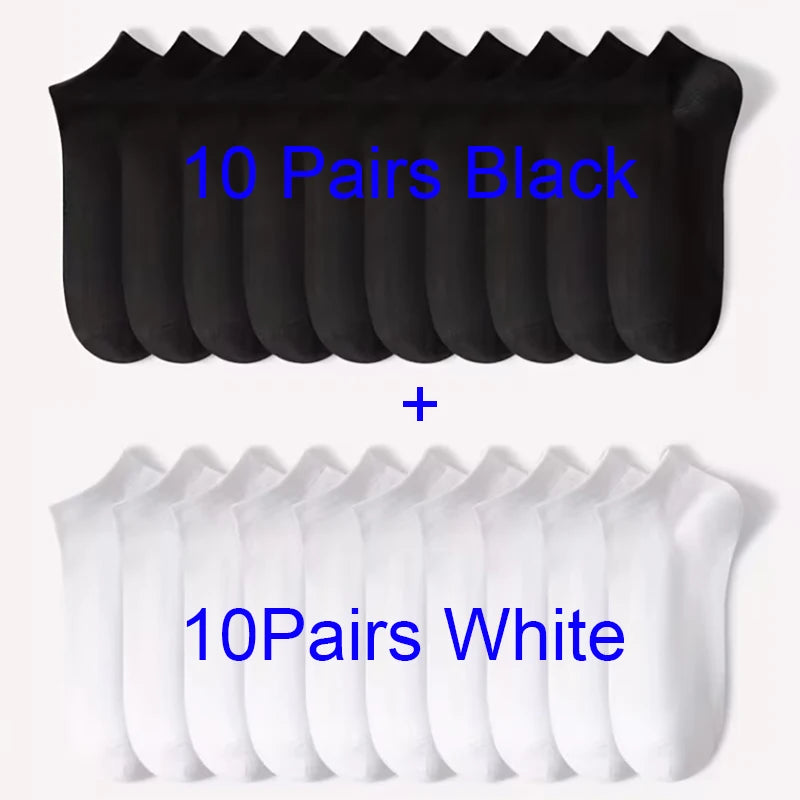 5/10-Pack Unisex Comfort-Fit Ankle Socks Lightweight Breathable Sports Wear