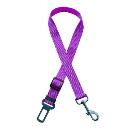 Adjustable Dog Car Seat Belt Harness Travel Safety Elastic Restraint Strap