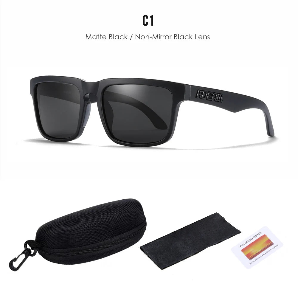 2025 KDEAM Polarized Sunglasses Red Mirror Lens Unisex Outdoor Eyewear