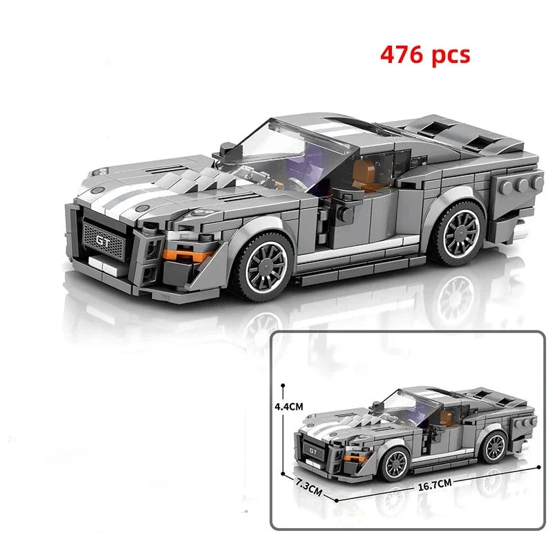 Car Series Building Blocks Model Sets Sports Racing Speed Champion DIY Educational Bricks Toys Boys Kids Adult Christmas Gifts-EXPROTAS
