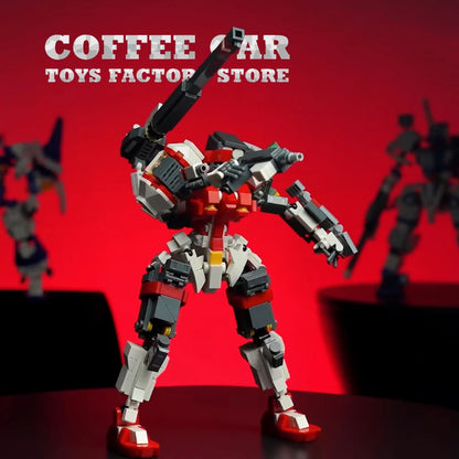 Mecha Warrior MOC Building Blocks Robot Armor Model Bricks Toy for Kids Adults