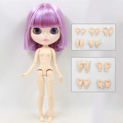 ICY DBS Blythe Doll 1/6 BJD Joint Body White Skin 30cm Custom Random Eyes