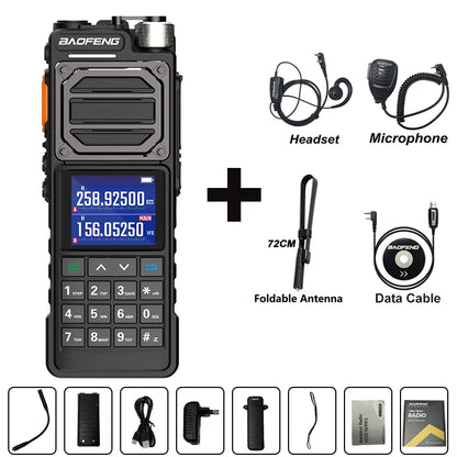 BAOFENG UV-25L Ham Radio High Powerful Tactical Walkie Talkie 50KM Four-Band Type-C 999Channel Two Way Radio BAOFENG NEW Upgrade-EXPROTAS