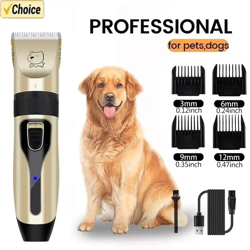 Grooming Trimmer Electric Dog Hair Clipper Cordless Pet Shaver
