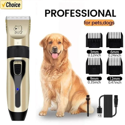 Grooming Trimmer Electric Dog Hair Clipper Cordless Pet Shaver