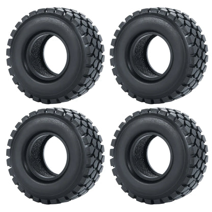 YEAHRUN 4Pcs 1.0inch Soft Rubber Wheel Tires 50/54/58/62/64/65mm for TRX-4M 1/18 Axial SCX24 1/24 RC Crawler Car Upgrade Parts-EXPROTAS