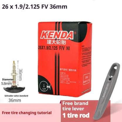 Inner Tube KENDA 26 Inch MTB  Butyl Rubber AV FV 32/36/48mm 1.25-2.4 Tyres