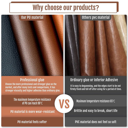 Self Adhesive Leather Patch Repair Tape for Sofa Seat Furniture Fix