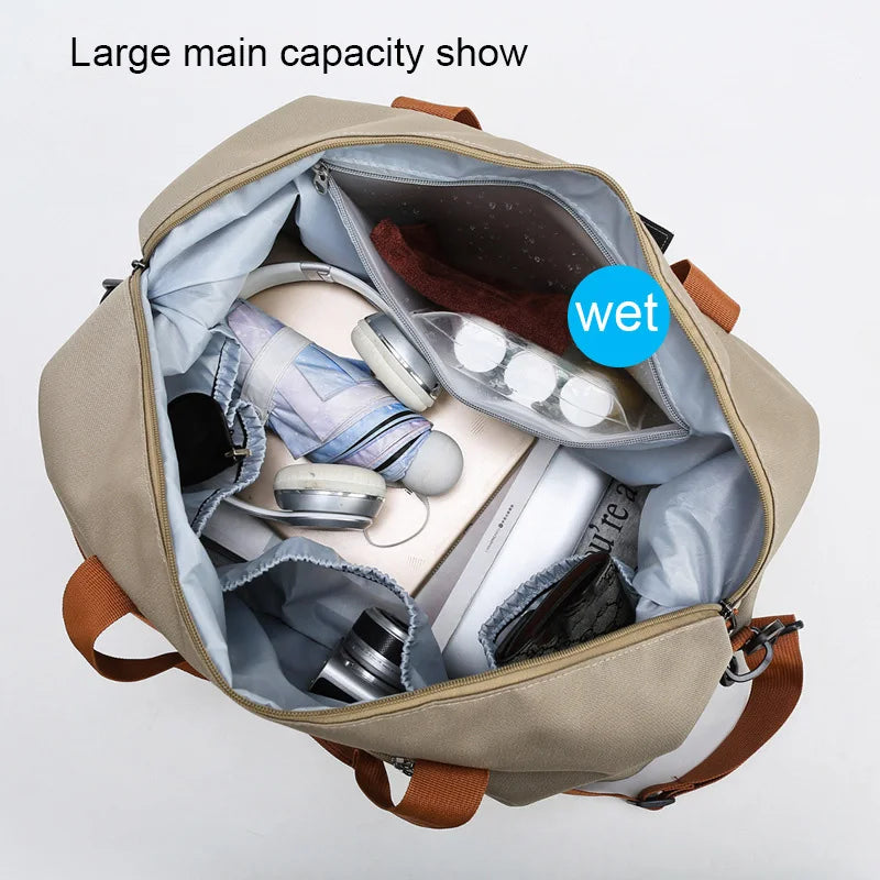 Travel Gym Bag Short-distance Luggage Portable Fitness Bags Shoulder Crossbody Chest Bag Handbags Duffle Carry On Weekender Bag-EXPROTAS