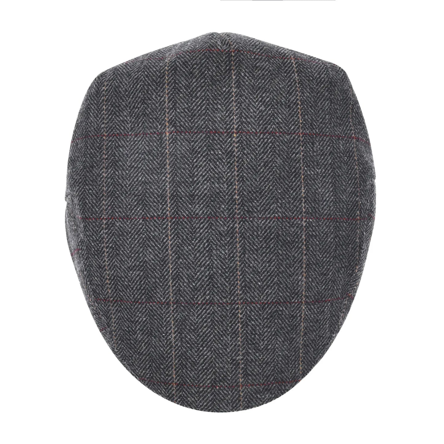 STARANCE Men's Herringbone Flat Ivy Newsboy Hat Wool Blend Gatsby Cabbie Cap