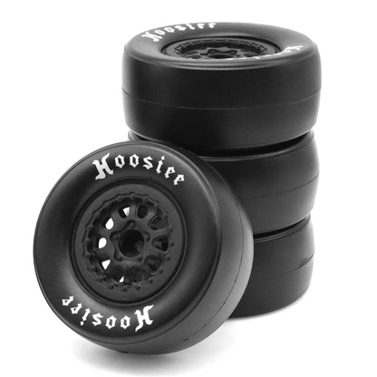 RS RC Belted Drag Racing Rear Tires for 1/10 Slash 2WD DR10 Losi 22S