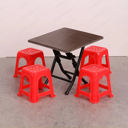 Miniature Vintage Table and Chair Set Dollhouse Furniture for Kids Play