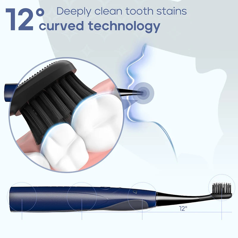Seago Sonic Electric Toothbrush Two-engines Magnetic Core Oral Care Smart Adult Timer Brush Waterproof Brushes SG540-EXPROTAS