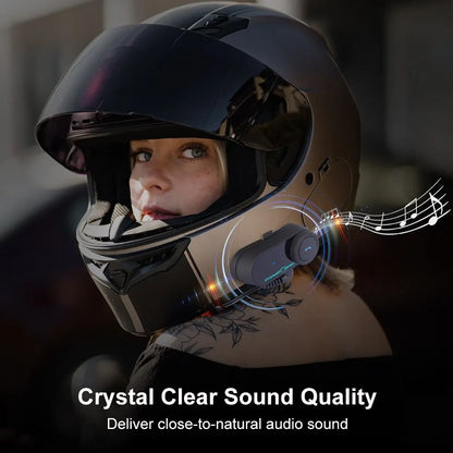 Motorcycle Helmet Bluetooth Intercom Freedconn T Com VB FM Music Sharing