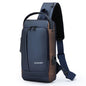 Men's Anti-Theft Chest Bag Crossbody Sling Pack with USB Charging