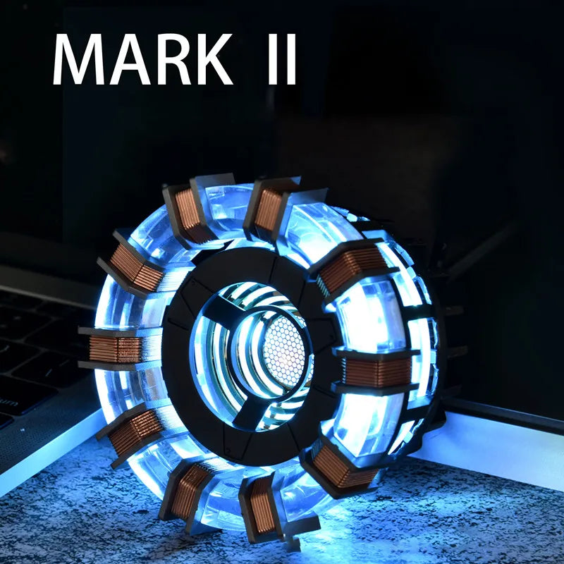 Avenger Iron Man Mk1 Arc Reactor Tony Stark Heart Of Mark Figure Led Light Model Superhero 1:1 Cosplay Toys Chest Lamp Kids Gift-EXPROTAS