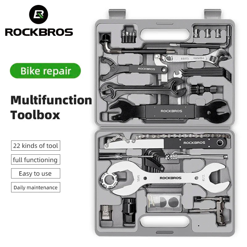 ROCKBROS 44-in-1 Bike Repair Tool Kit Professional Cycling Multifunction Set