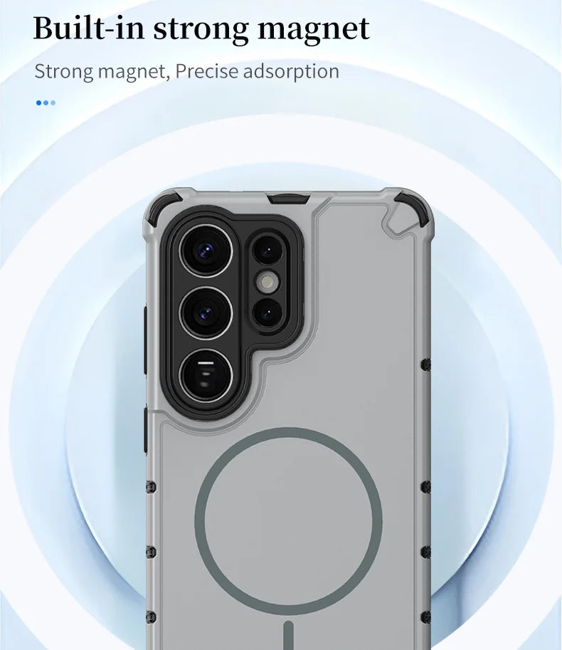 Magnetic Phone Case for Samsung S24 S25 S26 Ultra Shockproof Cover