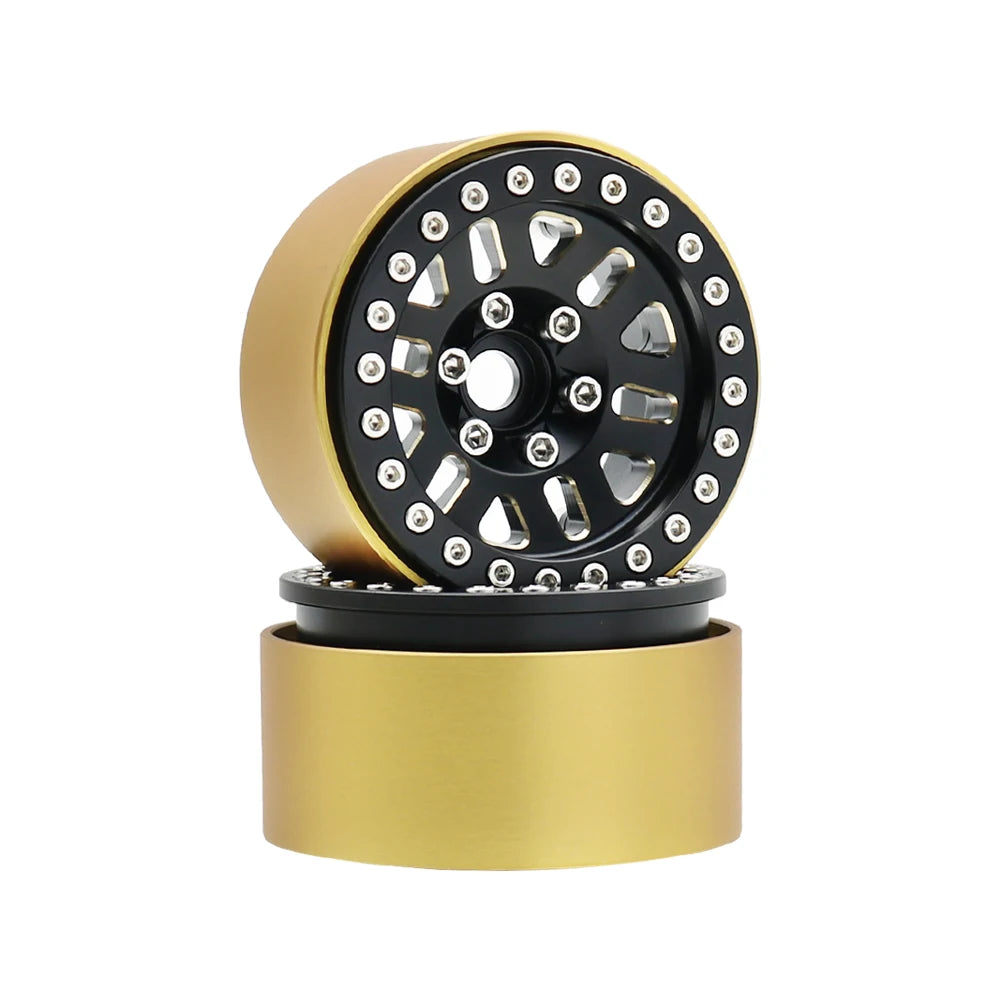 240g Brass 1.9" Beadlock Wheel Rim for 1/10 RC Crawler TRX4 TRX6 Axial SCX10 III - EXPROTAS