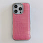 Colourful Crocodile Leather Case for iPhone 11-17 Air Pro Max Plus Shockproof