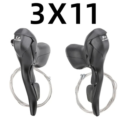 Road Bike Shifter Brake Levers MicroNEW Shimano Compatible 2x7-11 3x7-11