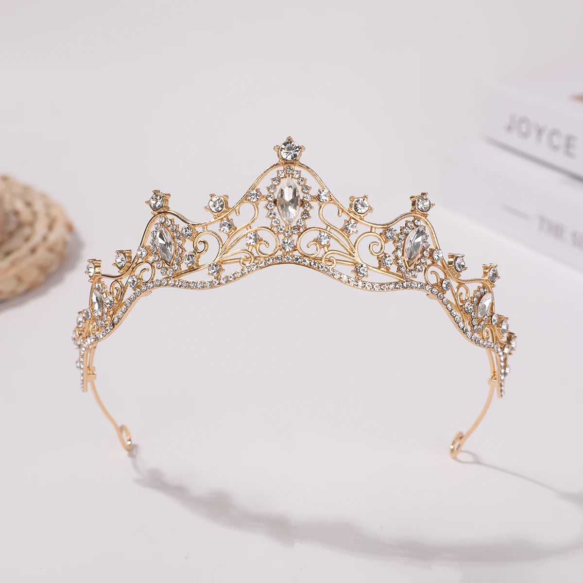 Korean Style Girl Bridal Tiara Hair Accessory for Weddings and Parties
