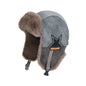 1pc Winter Warm Trapper Hat Russian Ski Cap for Men Aviator Ear Flap