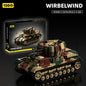 1474pcs Military Cyclone Anti-Aircraft Building Blocks Army Brick Model Set