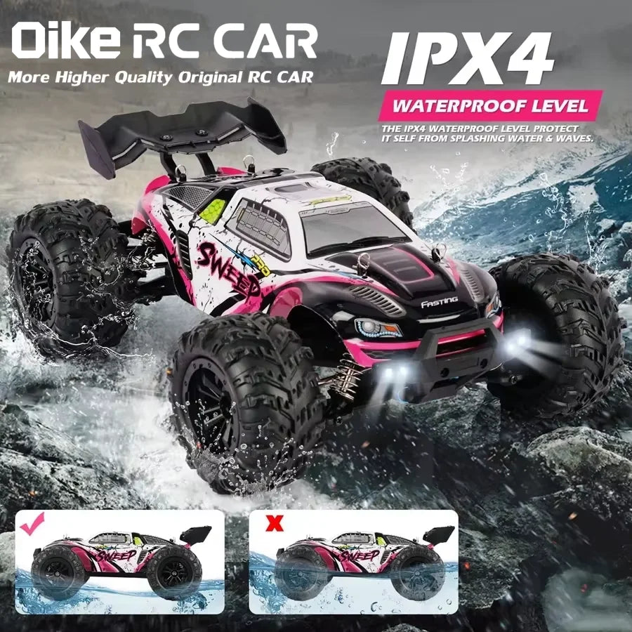 EXPROTAS 4WD Off Road Remote Control RC Car 80KM/H Brushless 1:16 Scale