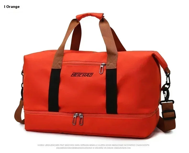 Large Travel Gym Bag Portable Fitness Shoulder Crossbody Duffle Luggage