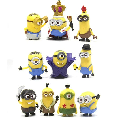 Kawai Mini Figurines 10Pcs Set Action Figures for Xmas Gifts