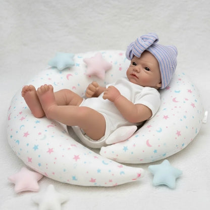AnjoDoll 13 Inch Silicone Reborn Girl Doll Open Mouth Painted Unpainted Kit