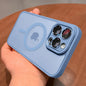 Matte Frosted MagSafe Case for iPhone 11-15 Pro Max Plus Lens Protection