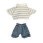 9 Styles Plush Clothes Outfits for 6 Inch Silicone Reborn Doll Overalls